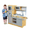 KidKraft Uptown Natural Wooden Play Kitchen with Play Phone Gift 53298 - Natural - Like New