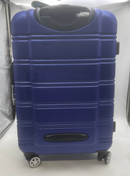 ROCKLAND MELBOURNE HARDSIDE EXPANDABLE SPINNER WHEEL LUGGAGE, 24 INCH - BLUE - Like New