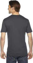 2456W American Apparel Unisex Fine Jersey Short-Sleeve V-Neck New