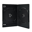 Maxtek 14mm Black Standard Double Capacity DVD Case and Outter Clear Sleeve - Brand New