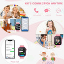 OKYUK 4G KIDS SMART WATCH 15 EXCITING GAMES TWO-WAY CALLING FEATURE - PINK - Brand New