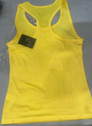 STUDIO 33 WOMEN'S SOLID SLEEVELESS RACERBACK TANK TOP - SIZE: WOMEN S - YELLOW - Like New