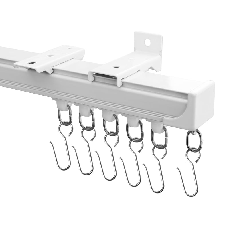 HOEFLIFE CEILING CURTAIN TRACK CURTAIN TRACK CEILING MOUNT (12-15FT) - WHITE - Like New