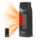 BLACK+DECKER OSCILLATING CERAMIC DESKTOP HEATER REMOTE ADJUSTABLE - BLACK - Like New