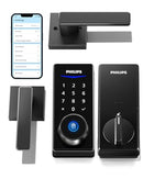 PHILIPS SMART LOCK WITH HANDLES KEYLESS ENTRY FRONT DOOR φ SATIN BLACK - Brand New