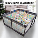 Baby Playpen, Boohaab Playpen Toddler Playard Baby Fence B09X35B13Y - Black - Brand New