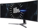 For Parts: SAMSUNG 49" DUAL QHD (5120x1440) CURVED GAMING MONITOR CRACKED SCREEN/LCD