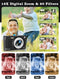 Fleafa Digital Camera, 56MP FHD 1080P, 16X Zoom Anti Shake, C15 - Black - Like New