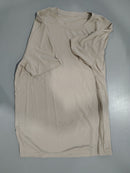 GENERIC UNI-SEX T-SHIRT 71% RAYON, 25% POLYAMIDE SIZE: MEN 2XL WOMEN 2XL - BEIGE - Brand New