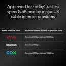 NETGEAR NIGHTHAWK DOCSIS 3.1 MID/HIGH-SPLIT CABLE MODEM CM3000-100NAS - BLACK - Like New