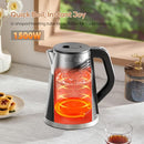 OLEGA ELECTRIC KETTLE - 1500W ELECTRIC TEA KETTLE 1.8L STAINLESS STEEL - BLACK - Like New