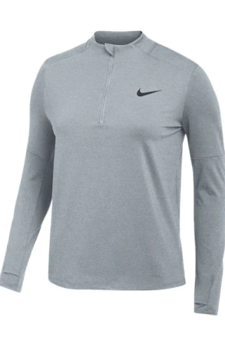 DH4951 Nike Women's Dri-Fit Element Long Sleeve 1/2 zip top Blue Grey M - Like New