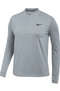 DH4951 Nike Women's Dri-Fit Element Long Sleeve 1/2 zip top Blue Grey M - Like New