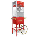 HANZIM LARGE POPCORN MACHINE POPCORN POPPER WITH CART WHEELS 20 - Scratch & Dent