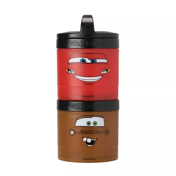 WHISKWARE STACKABLE 2PC FOOD STORAGE JAR SNACK PACK - DISNEY CARS - Brand New