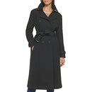352SW434 COLE HAAN WOMEN'S SIGNATURE SLICK WOOL TRENCH COAT  SIZE 12 BLACK - Like New