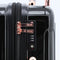 Kensie Alma Hardside Spinner Luggage 3-Piece Set 20/24/28 - Metallic Black Like New