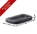 MidWest QuietTime Dog Bed Gray Faux Fur Bolster Ultra-Soft B0002DHXVE-NEW - Brand New