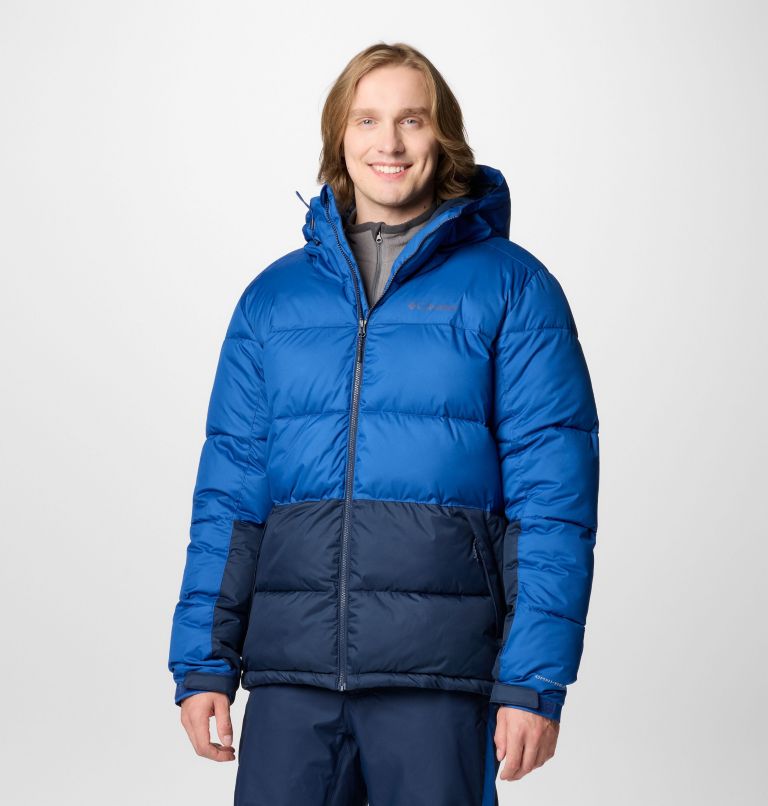 COLUMBIA MEN'S SLOPE STYLE JACKET - SIZE: MEN M - MOUNTAIN BLUE, COLLEGIATE NAVY - Brand New