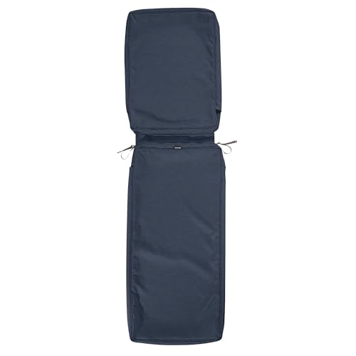 CLASSIC ACCESSORIES MONTLAKE CHAISE LOUNGE CUSHION 80 X 26 X 3 HEATHER INDIGO - Brand New