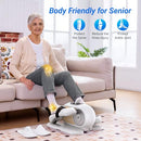 MERACH UNDER DESK ELLIPTICAL ELLIPSE LEG EXERCISER REMOTE CONTROL - WHITE - Like New