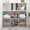 STORAGEIDEAS STORAGE CUBES 13" CUBE STORAGE BINS CLEAR WINDOW SET OF 6 - GRAY - Brand New