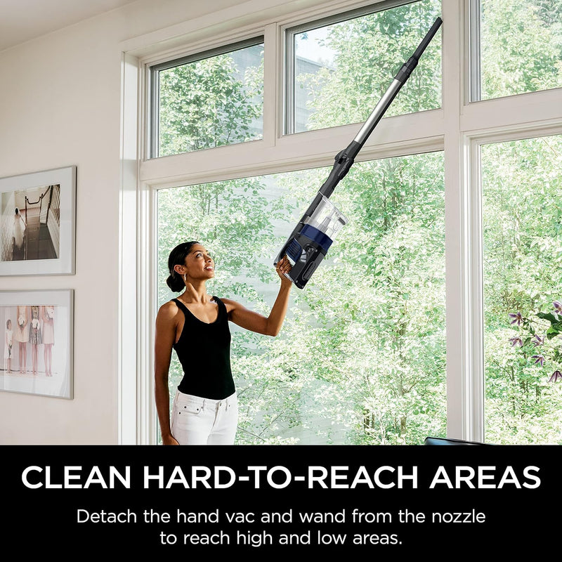 Shark IZ482H Vertex Cordless Stick Vacuum - Silver/Iris - Like New