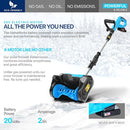 ALPHAWORKS Snow Thrower/Handheld Electric Shovel Cordless DC 20V GUT054 - Black - Like New