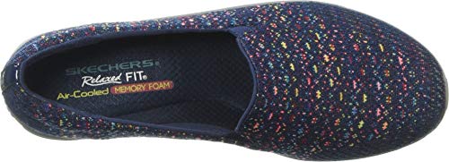 Skechers Women's Reggae Fest-Wicker Loafer Flat Navy Size 8 - Like New