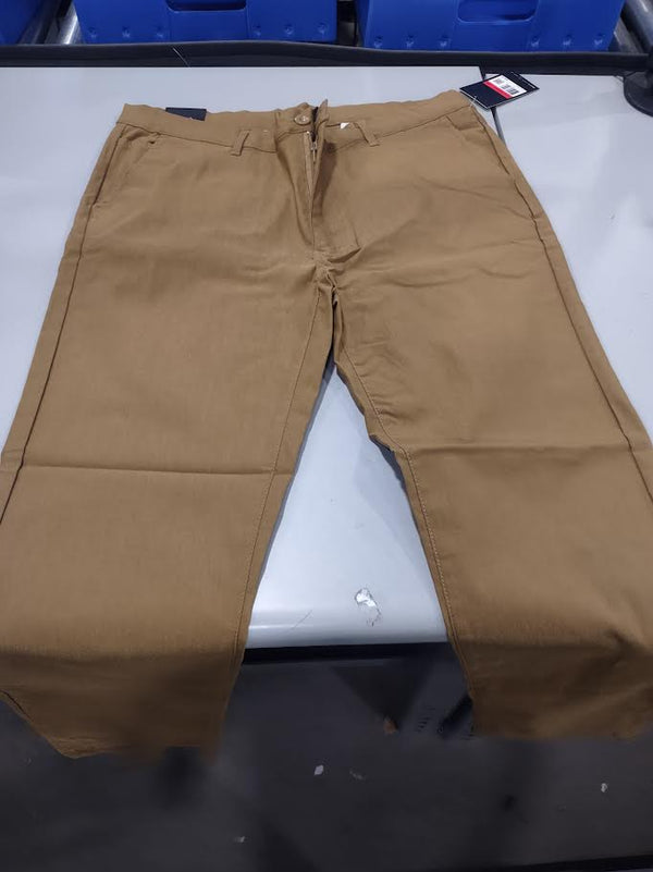 GALAXY STRETCH PANTS COLOR DARK KHAKI - SIZE 34/30 - DARK KHAKI - Brand New