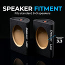 DEEJAY LED 6x9 Speaker Box Enclosures (Pair), Curved Rear Design B01M2C6RII - Brand New