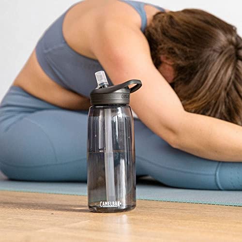 CAMELBAK EDDY BITE VALVE STRAW TRITAN RENEW WATER BOTTLE 33.8oz CHARCOAL - Brand New