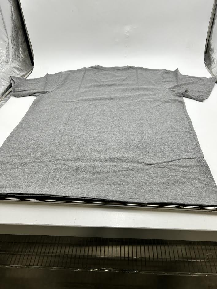 BLACK ICE MEN'S V-NECK SHORT SLEEVE T-SHIRT - SIZE: MEN L - CHARCOAL - Brand New