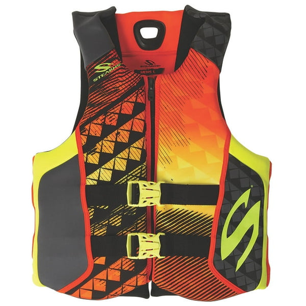 STEARNS V1 HYDROPRENE ADULT MEN'S LIFE VEST EXTRA LARGE - SIZE: MEN XL - ORANGE - Like New