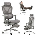 BUPPLEE ERGONOMIC OFFICE CHAIR WITH FOOTREST AND 4D ADJUSTABLE - Scratch & Dent