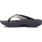 OOFOS WOMEN'S OOLALA LUXE RECOVERY SANDALS BLAK/BROWN WOMEN 9 - BLACK/BROWN - Like New