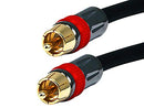 MONOPRICE 35FT COAXIAL AUDIO/VIDEO RCA CL2 RATED CABLE RG6/U 75OHM BLACK - Brand New
