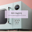 COMFEE' CM-M091AGN Retro Microwave with Multi-stage, 0.9 cu.ft, 900W, Green - Brand New