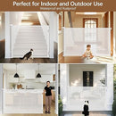 STCOCKIS 48" EXTRA TALL PET GATE - WHITE - Like New