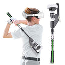 KPNEOL VR Golf Club Oculus Quest 2 Real Golf Grip VR Golf Handle - White Green - Brand New