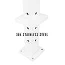 Senmit Cable Railing Corner Post Stainless Steel Square Fence 90°Bkt 36"x 2"x 2" - Brand New