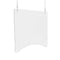 DEFLECTO HANGING BARRIER, 23.75" X 23.75", ACRYLIC, CLEAR, 2/CARTON (PBCHA2424) - Brand New