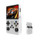 MINDKEEP R36S RETRO HANDHELD GAME CONSOLE PREINSTALLED EMULATOR 128G TF - WHITE - Like New