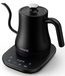 KOIOS Gooseneck Electric Kettle Temperature Control Mute Mode - MATT BLACK - Like New