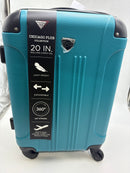 TRAVELERS CLUB 3PC SET 28" 24" 20" CHICAGO HARDSIDE SPINNER LUGGAGE - TEAL - Like New