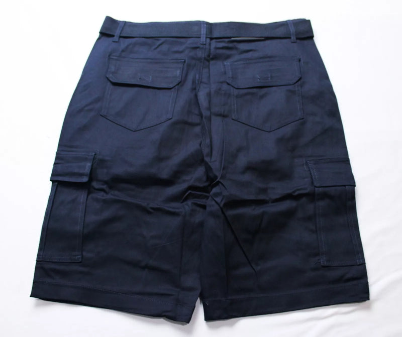 BLU ROCK NEW YORK 10" INSEAM CARGO POCKET W/BELT INCLUDED SHORTS MEN 36 - NAVY - Brand New