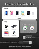 Anker 6ft Nylon USB-C to Lightning Charging Cord A8623011 - Black - Brand New