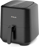 MILIN AIR FRYER 1700W XL with 100 RECIPES COOKBOOK, 5.8 QT ML9AF0010 - Black Like New