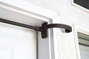 Front Door Garland Hanger Adjustable Heavy-Duty Cast Iron (Double, Brown) - Brand New