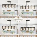 BRIGHTEVER 5-LIGHT BLACK GOLD DINING ROOM LIGHT FIXTURE 3668-P5-GDBK - BLACK - Like New